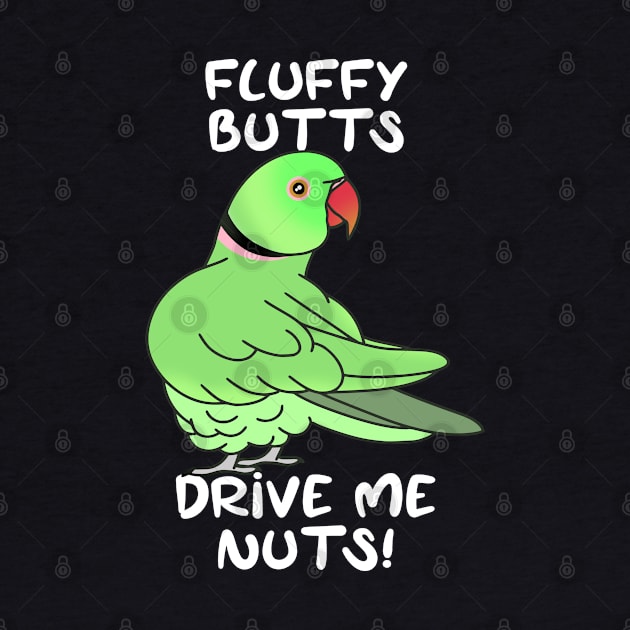 fluffy butts drive me nuts green ringneck by FandomizedRose